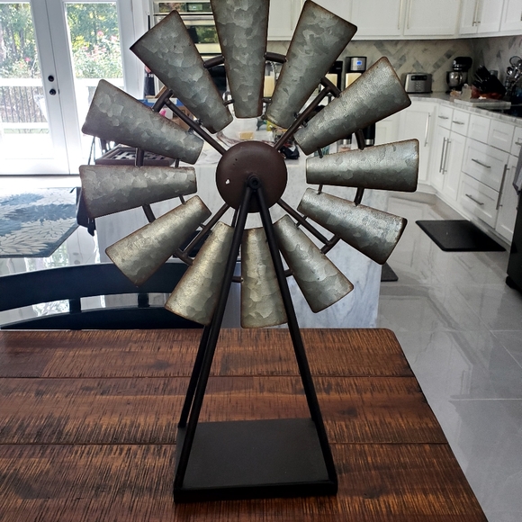 Decorative Farmhouse Accent Windmill - Picture 2 of 2
